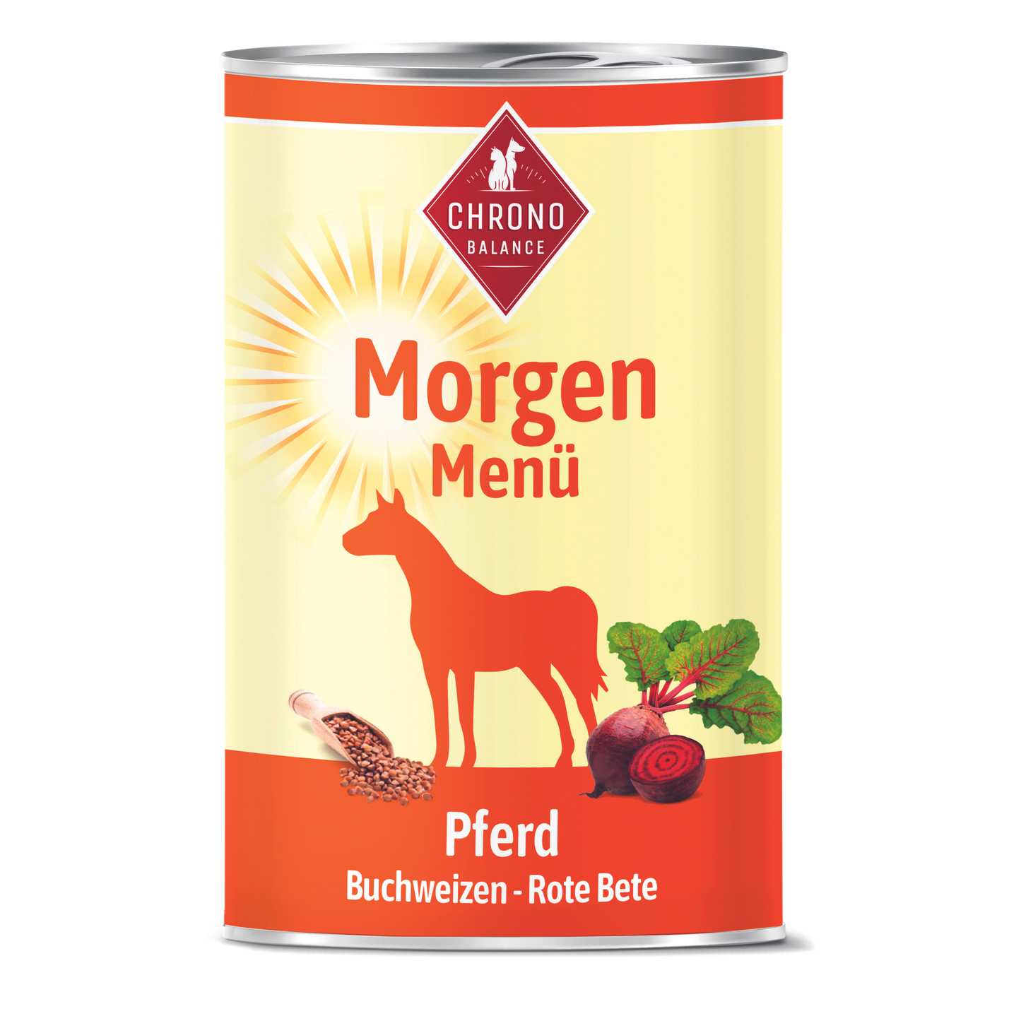 Morgen-Menü Pferd für Hunde