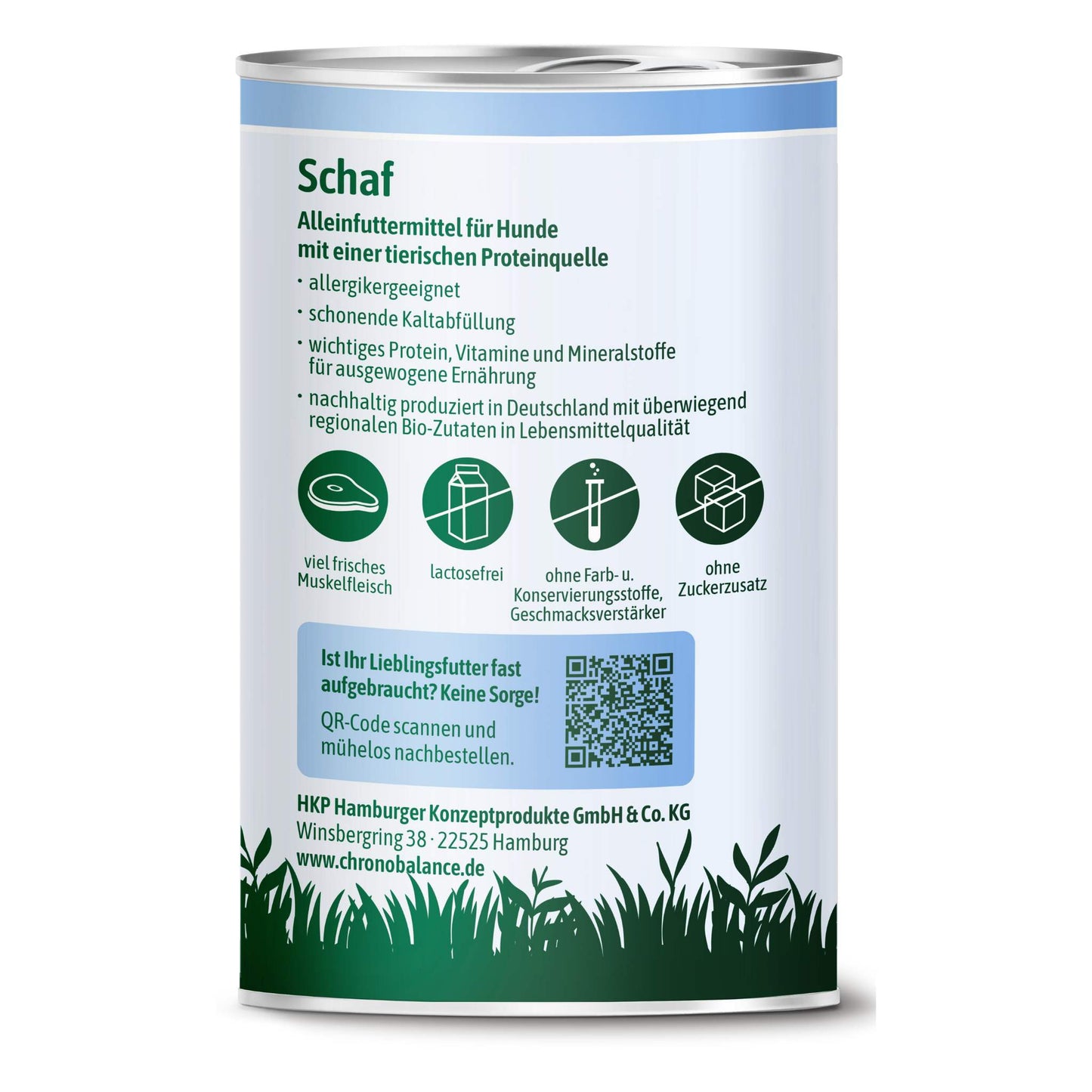 Premium-Nassfutter Schaf für Hunde