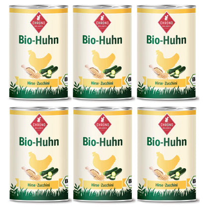 Premium-Nassfutter Bio-Huhn für Hunde