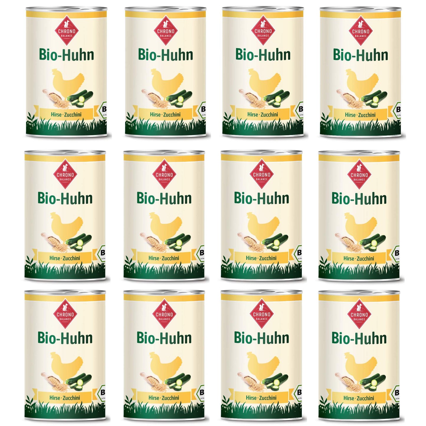 Premium-Nassfutter Bio-Huhn für Hunde