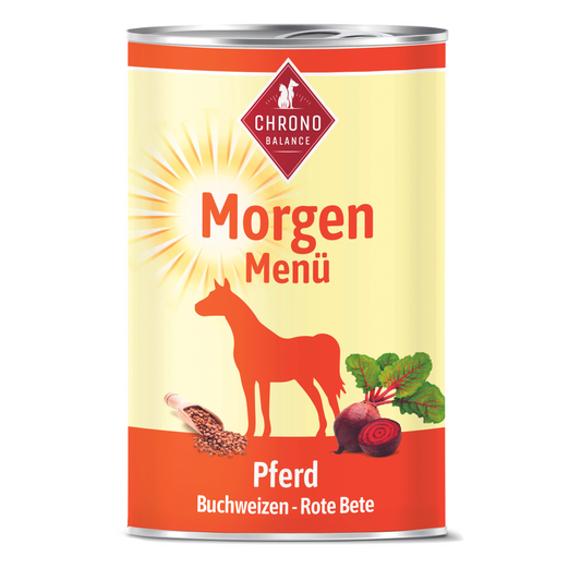 Morgen-Menü Pferd für Hunde