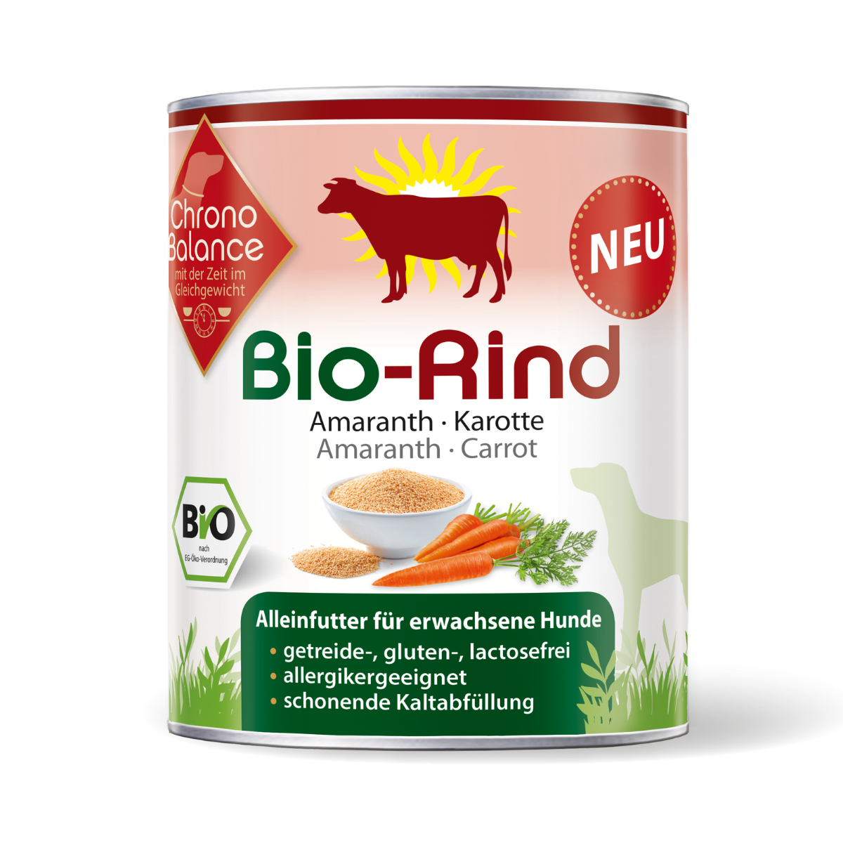 Premium-Nassfutter Bio-Rind für Hunde